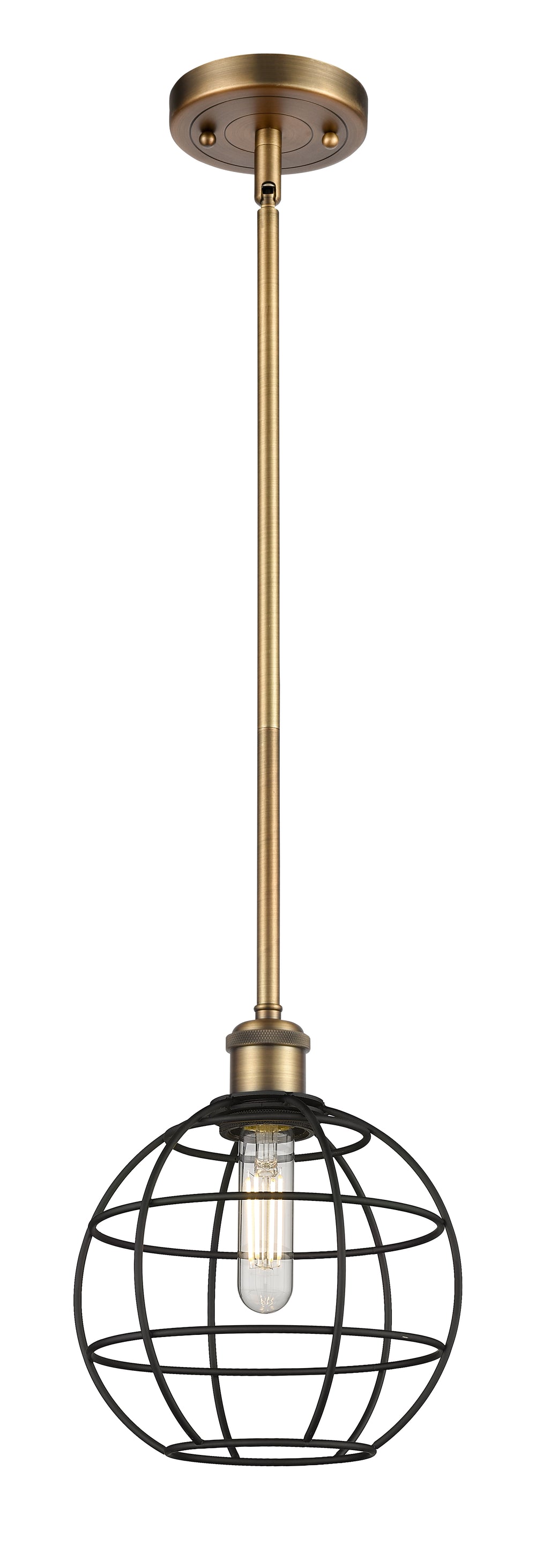 Innovations Lighting Lake Placid 8" Mini Pendant - Brushed Brass