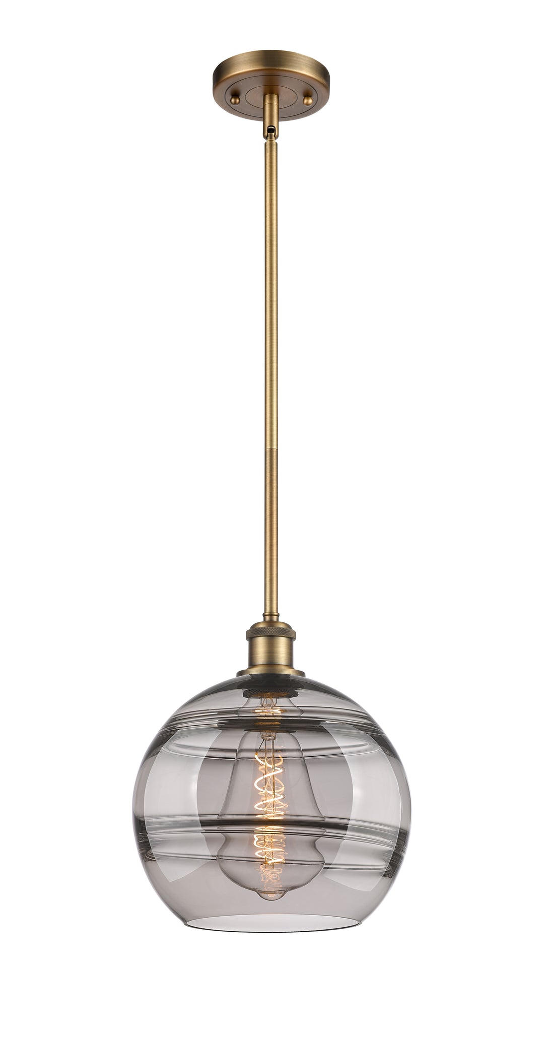 Innovations Lighting Rochester 10" Mini Pendant - Brushed Brass Mini-Pendants Innovations Lighting   