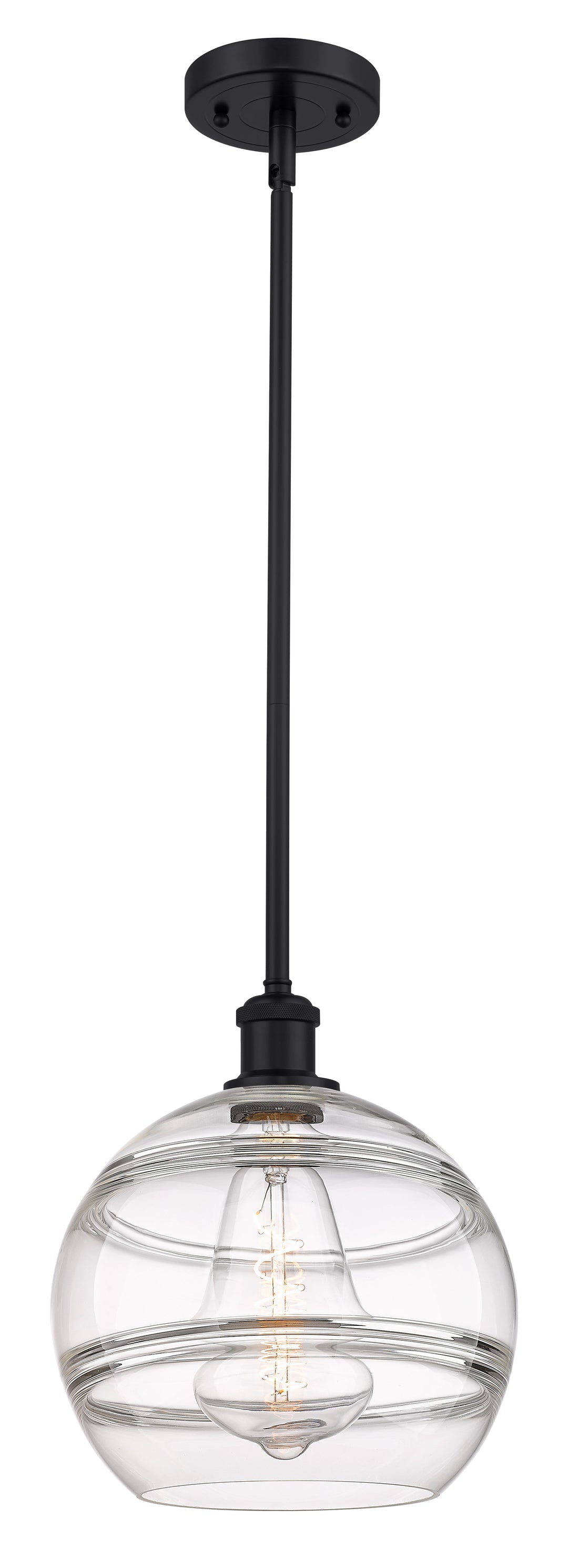 Innovations Lighting Rochester 10" Mini Pendant - Matte Black Mini-Pendants Innovations Lighting   