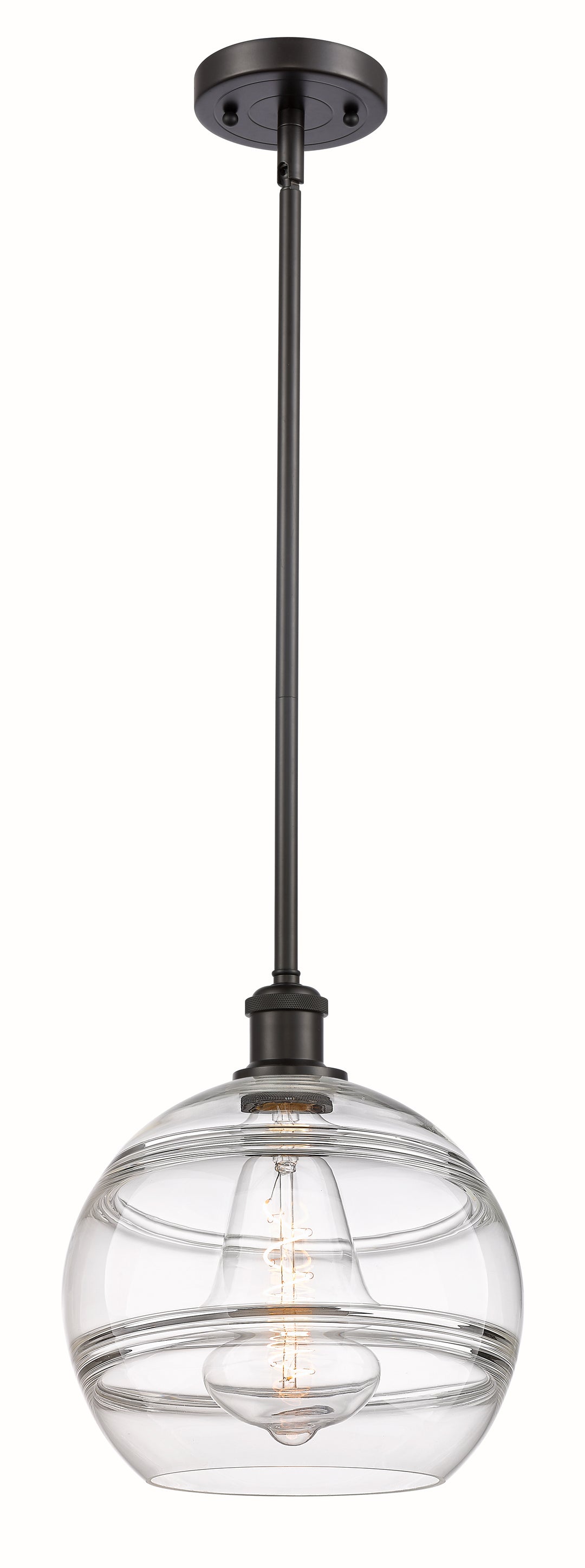 Innovations Lighting Rochester 10" Mini Pendant - Oil Rubbed Bronze Mini-Pendants Innovations Lighting   