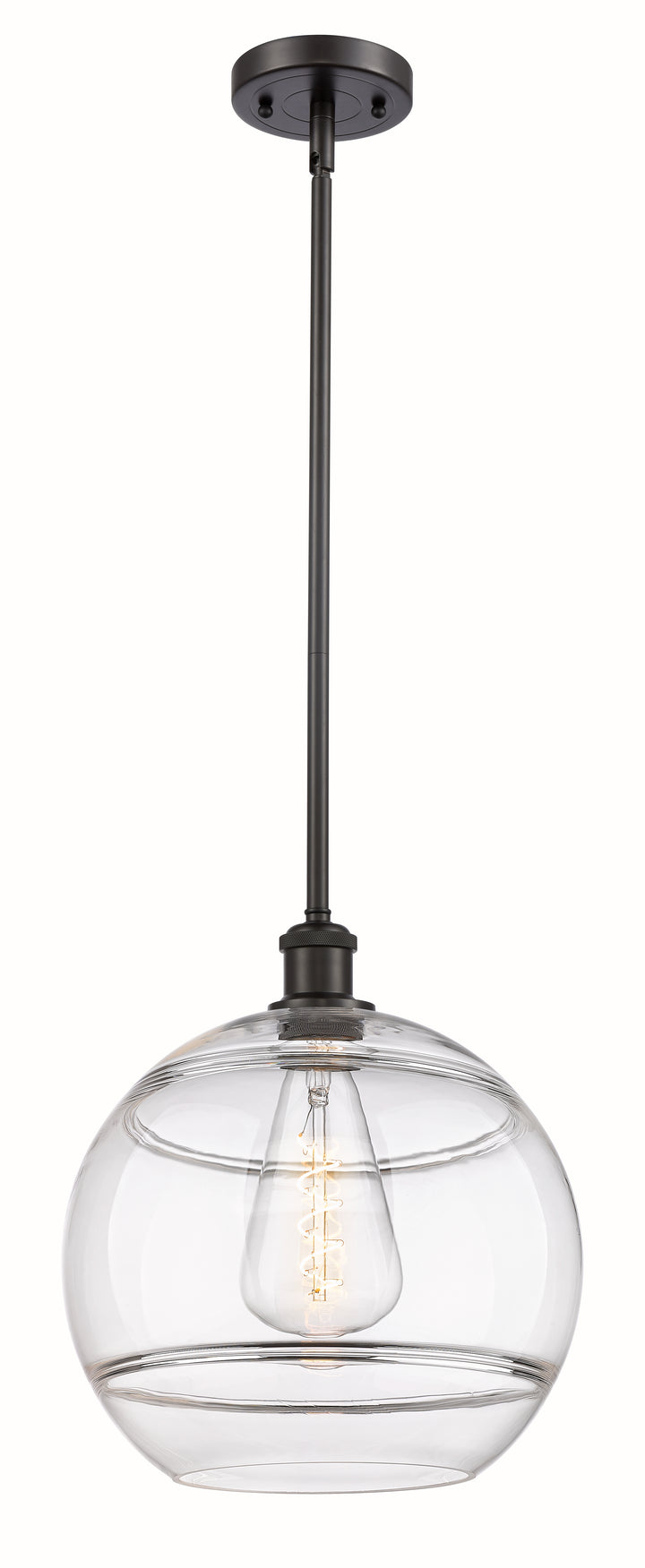 Innovations Lighting Rochester 12" Mini Pendant - Oil Rubbed Bronze Mini-Pendants Innovations Lighting   