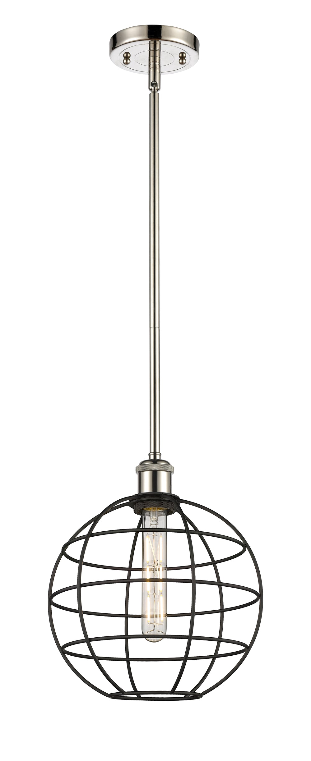 Innovations Lighting Lake Placid 10" Mini Pendant - Polished Nickel