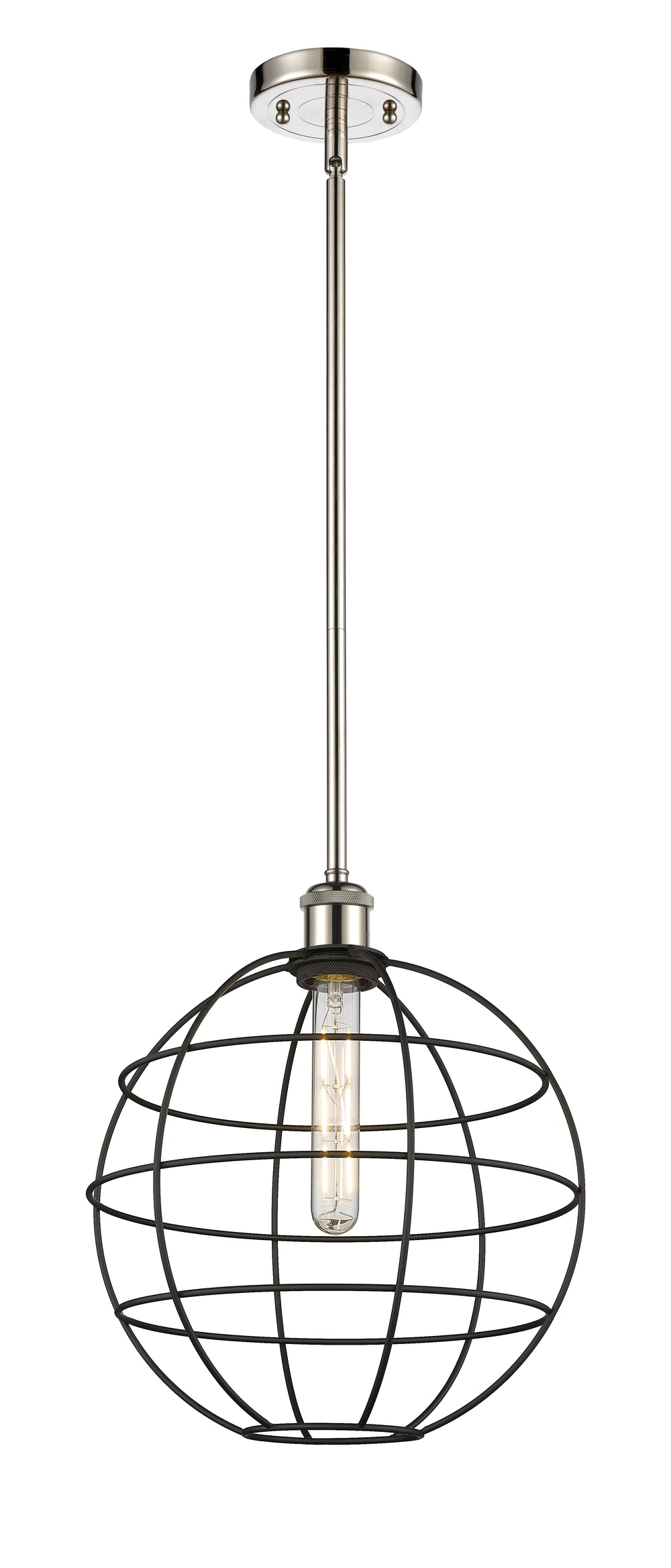 Innovations Lighting Lake Placid 12" Mini Pendant - Polished Nickel