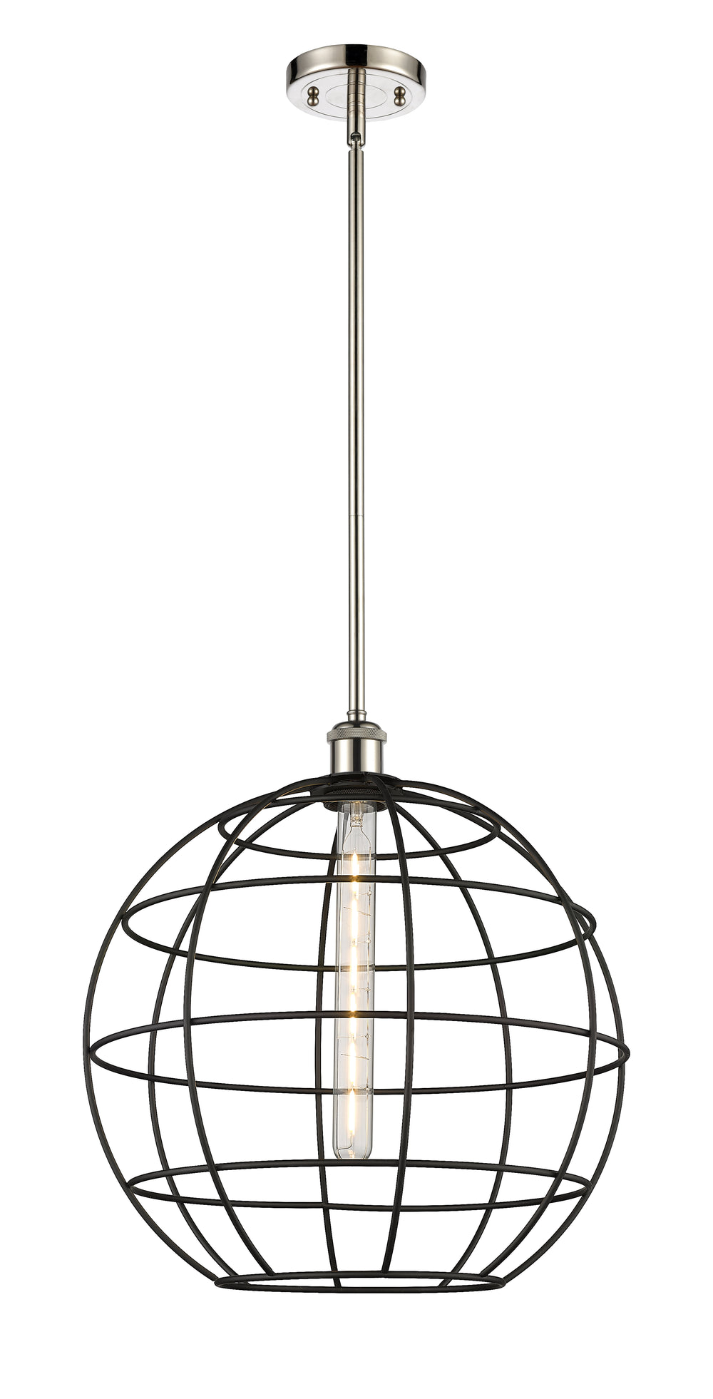Innovations Lighting Lake Placid 16" Mini Pendant - Polished Nickel