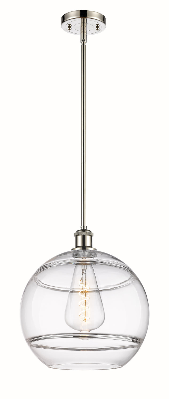 Innovations Lighting Rochester 12" Mini Pendant - Polished Nickel Mini-Pendants Innovations Lighting   