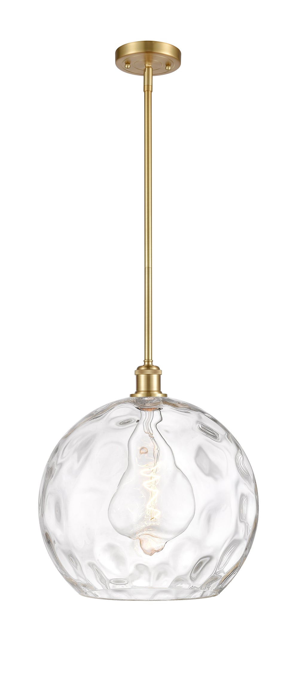 Innovations Lighting Athens Water Glass 14" Pendant - Satin Gold