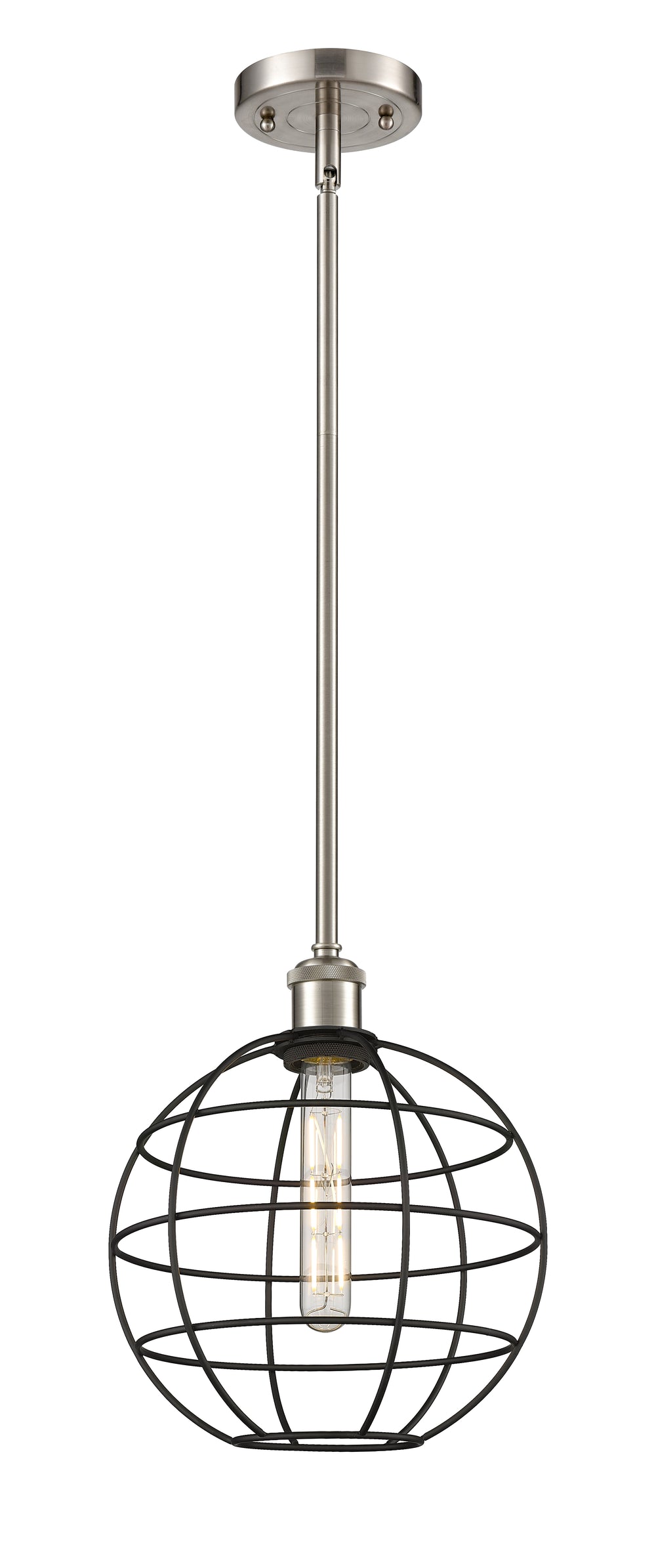 Innovations Lighting Lake Placid 10" Mini Pendant - Satin Nickel