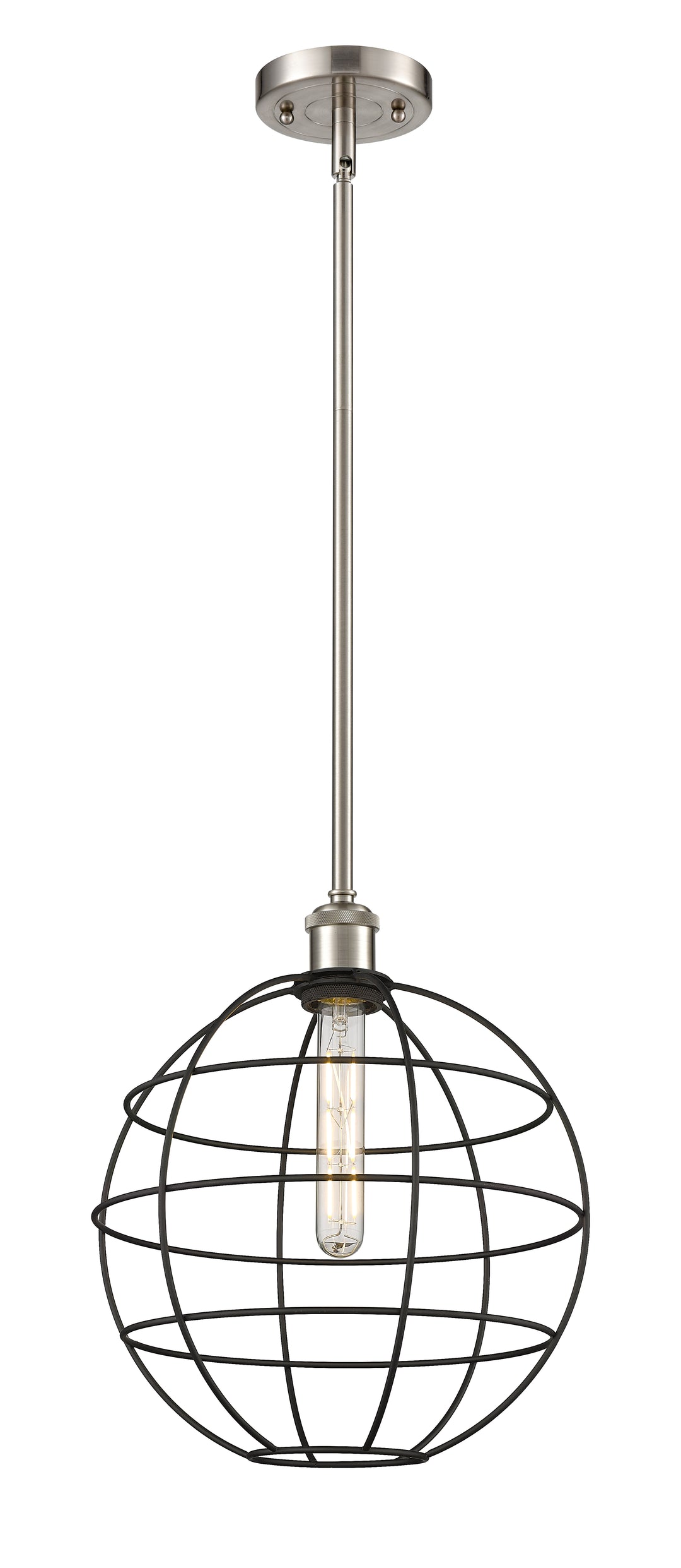Innovations Lighting Lake Placid 12" Mini Pendant - Satin Nickel