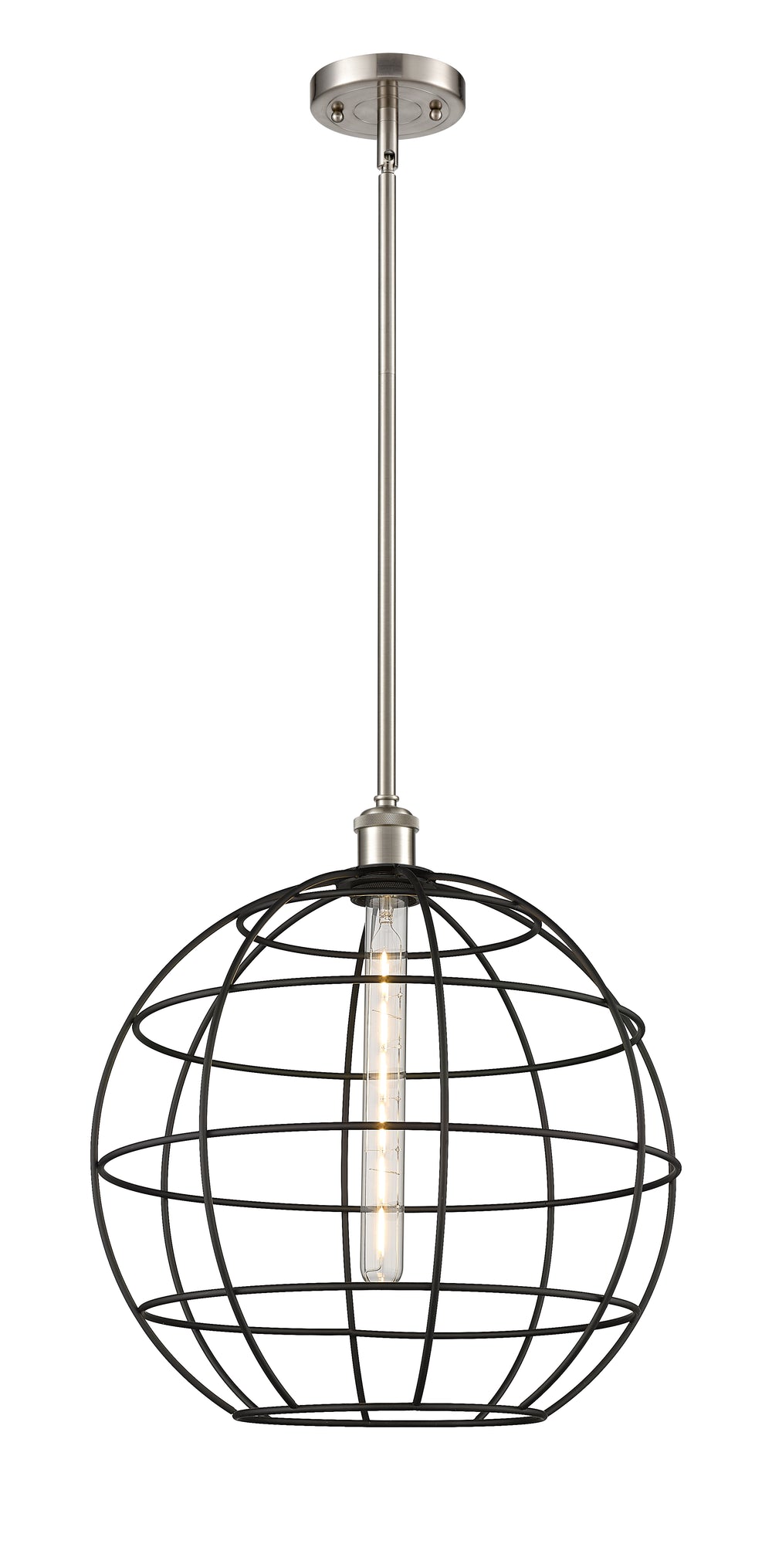 Innovations Lighting Lake Placid 16" Mini Pendant - Satin Nickel