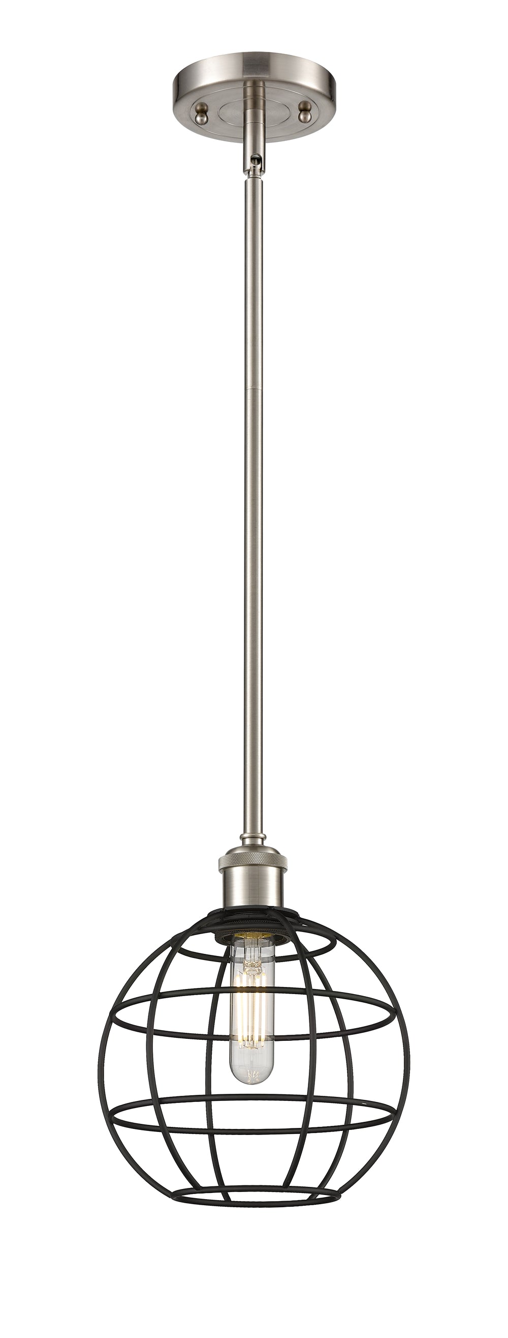 Innovations Lighting Lake Placid 8" Mini Pendant - Satin Nickel