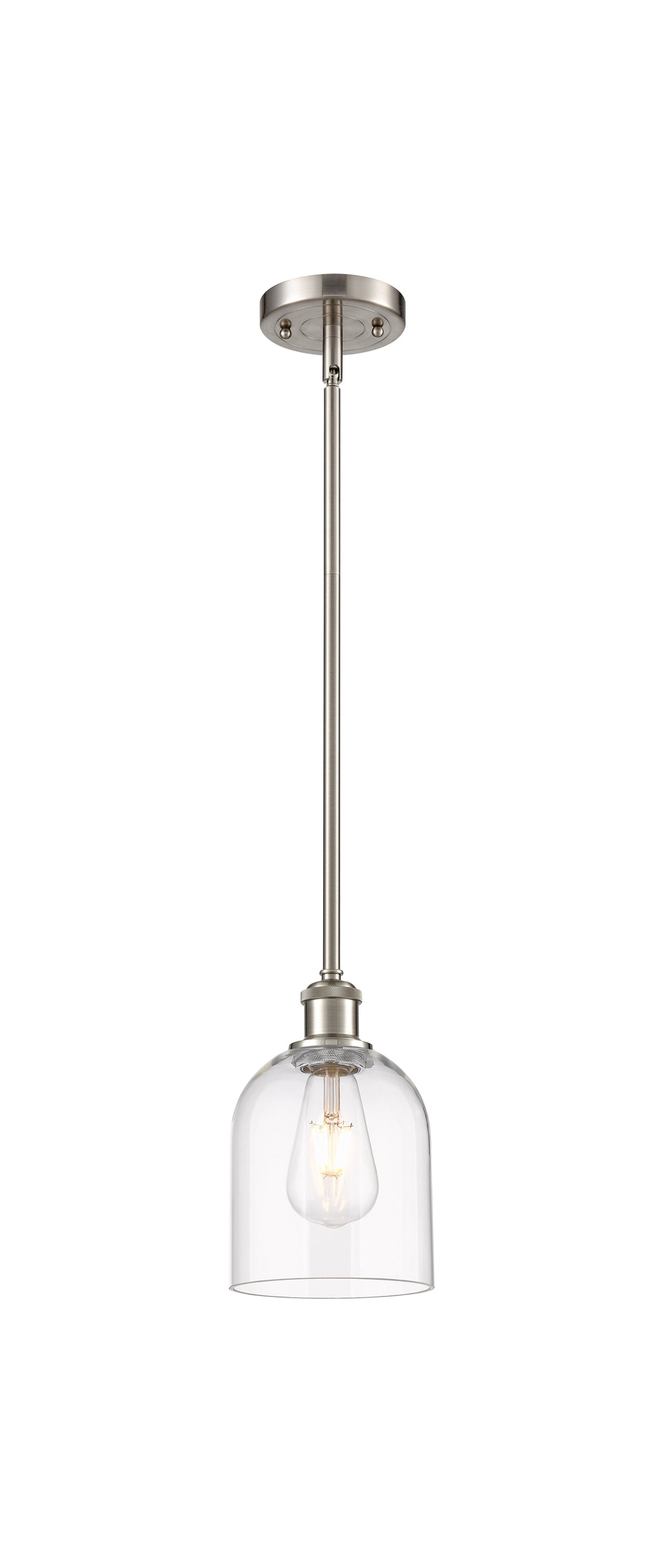 Innovations Lighting Bella 6" Mini Pendant - Brushed Satin Nickel Mini-Pendants Innovations Lighting   