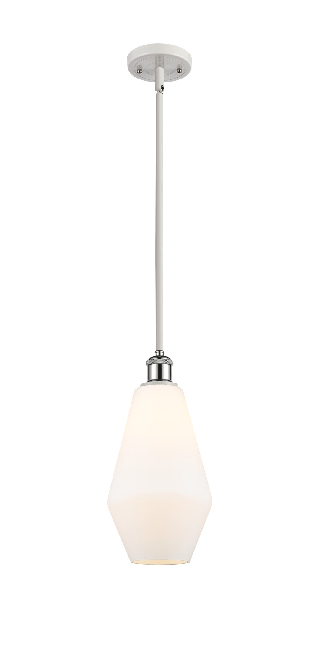 Innovations Lighting Cindyrella 7" Mini Pendant - White Polished Chrome
