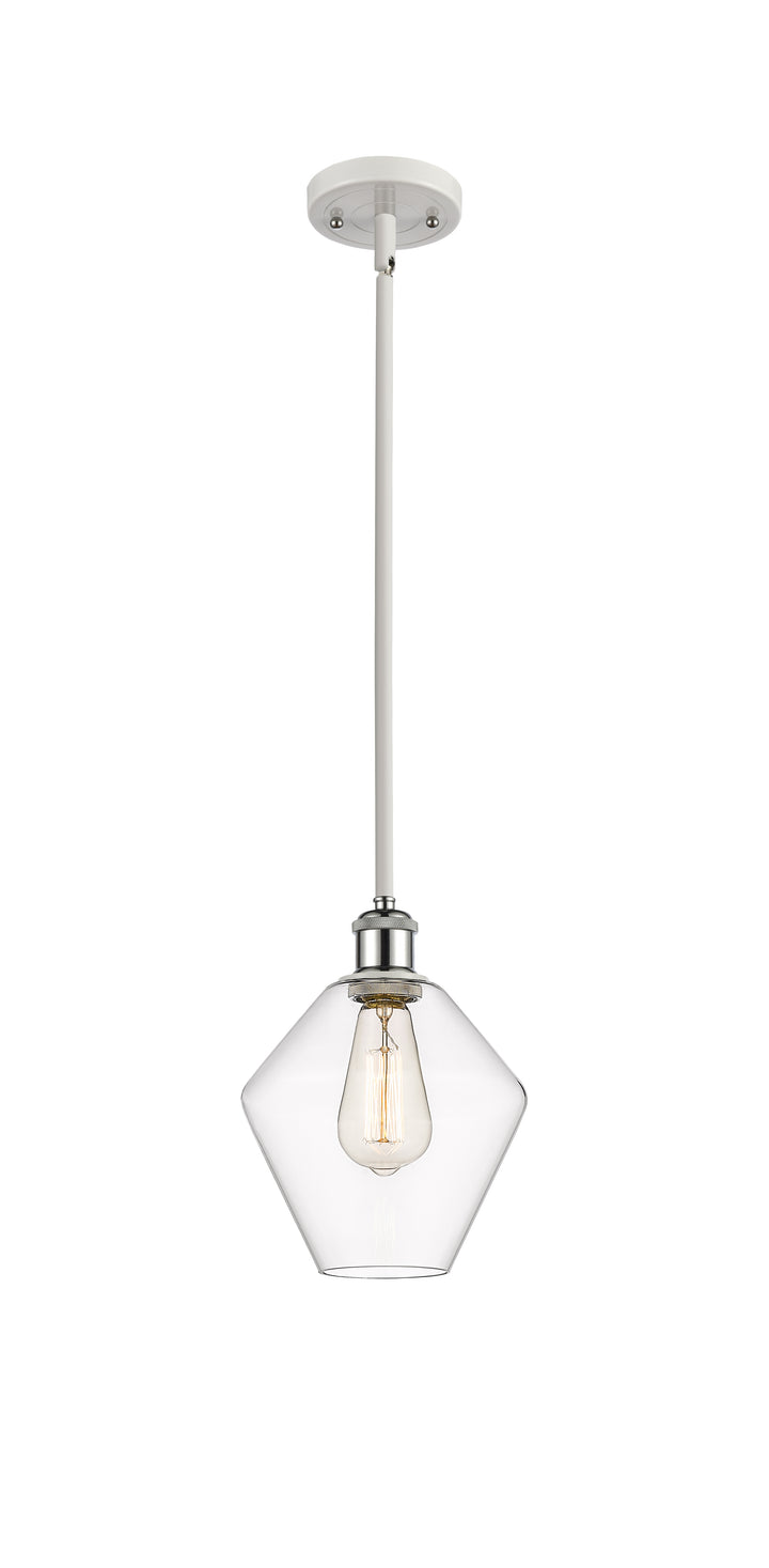 Innovations Lighting Cindyrella 8" Mini Pendant - White Polished Chrome