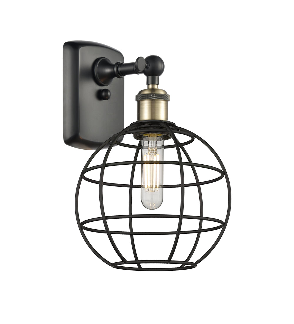 Innovations Lighting Lake Placid 8" Sconce - Black Antique Brass
