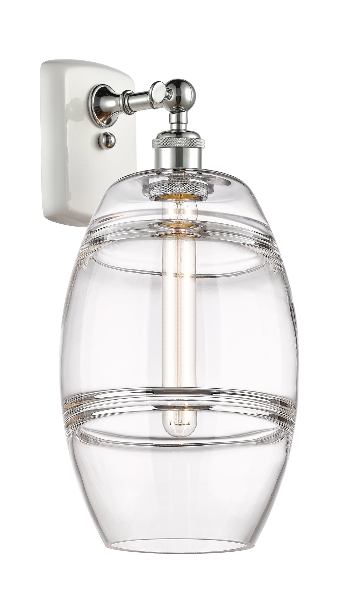 Innovations Lighting Vaz 8" Sconce - White Polished Chrome