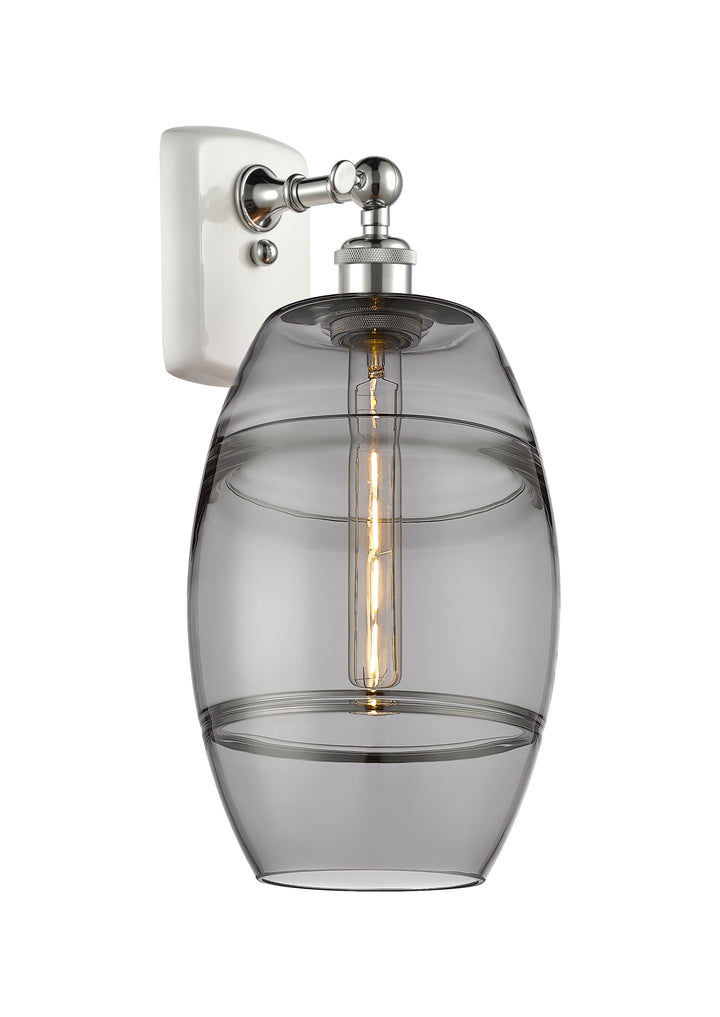 Innovations Lighting Vaz 8" Sconce - White Polished Chrome