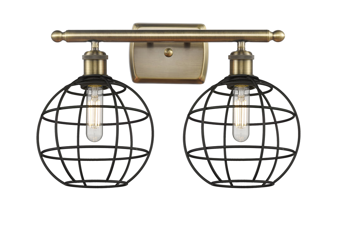 Innovations Lighting Lake Placid 8" Bath Vanity Light - Antique Brass