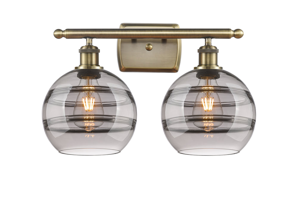 Innovations Lighting Rochester 8" Bath Vanity Light - Antique Brass