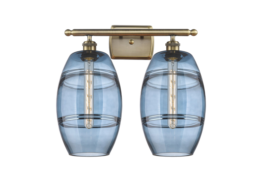 Innovations Lighting Vaz 8" Bath Vanity Light - Antique Brass