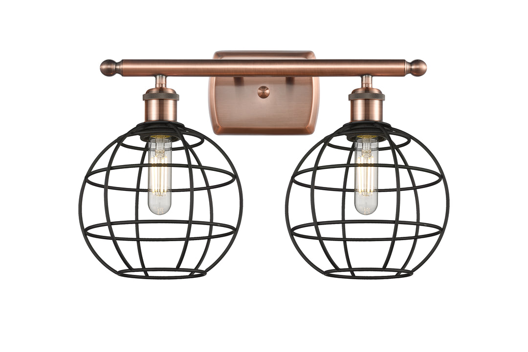 Innovations Lighting Lake Placid 8" Bath Vanity Light - Antique Copper