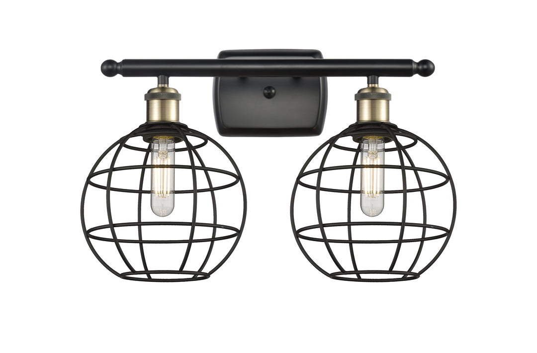 Innovations Lighting Lake Placid 8" Bath Vanity Light - Black Antique Brass