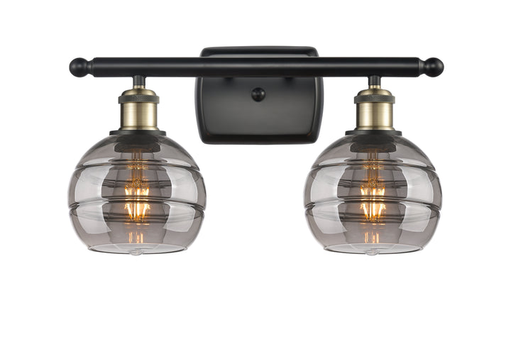 Innovations Lighting Rochester 6" Bath Vanity Light - Black Antique Brass