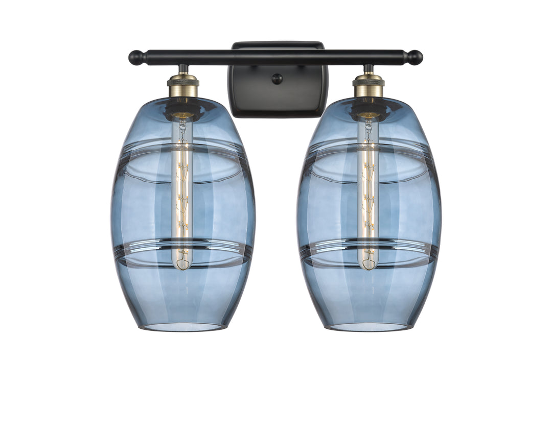 Innovations Lighting Vaz 8" Bath Vanity Light - Black Antique Brass