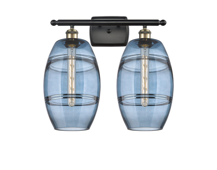 Innovations Lighting Vaz 8" Bath Vanity Light - Black Antique Brass
