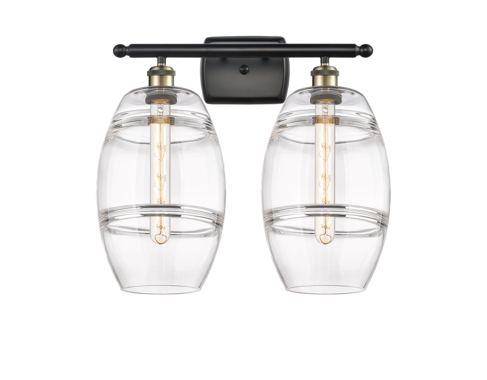 Innovations Lighting Vaz 8" Bath Vanity Light - Black Antique Brass