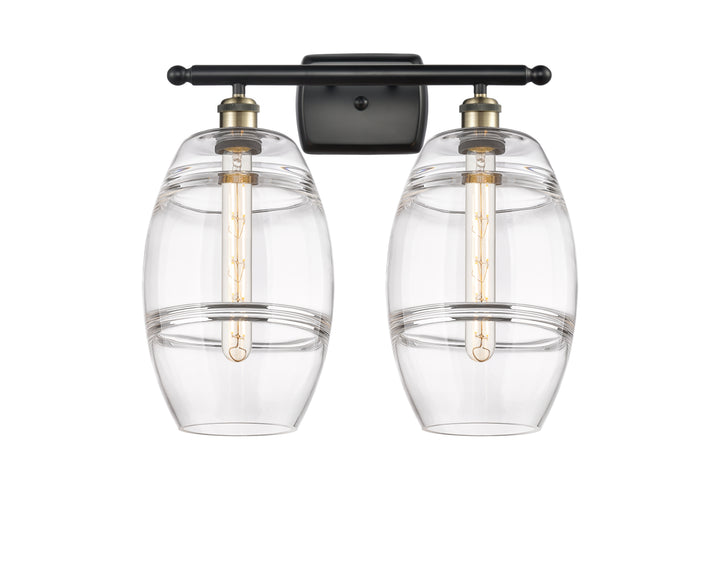 Innovations Lighting Vaz 8" Bath Vanity Light - Black Antique Brass