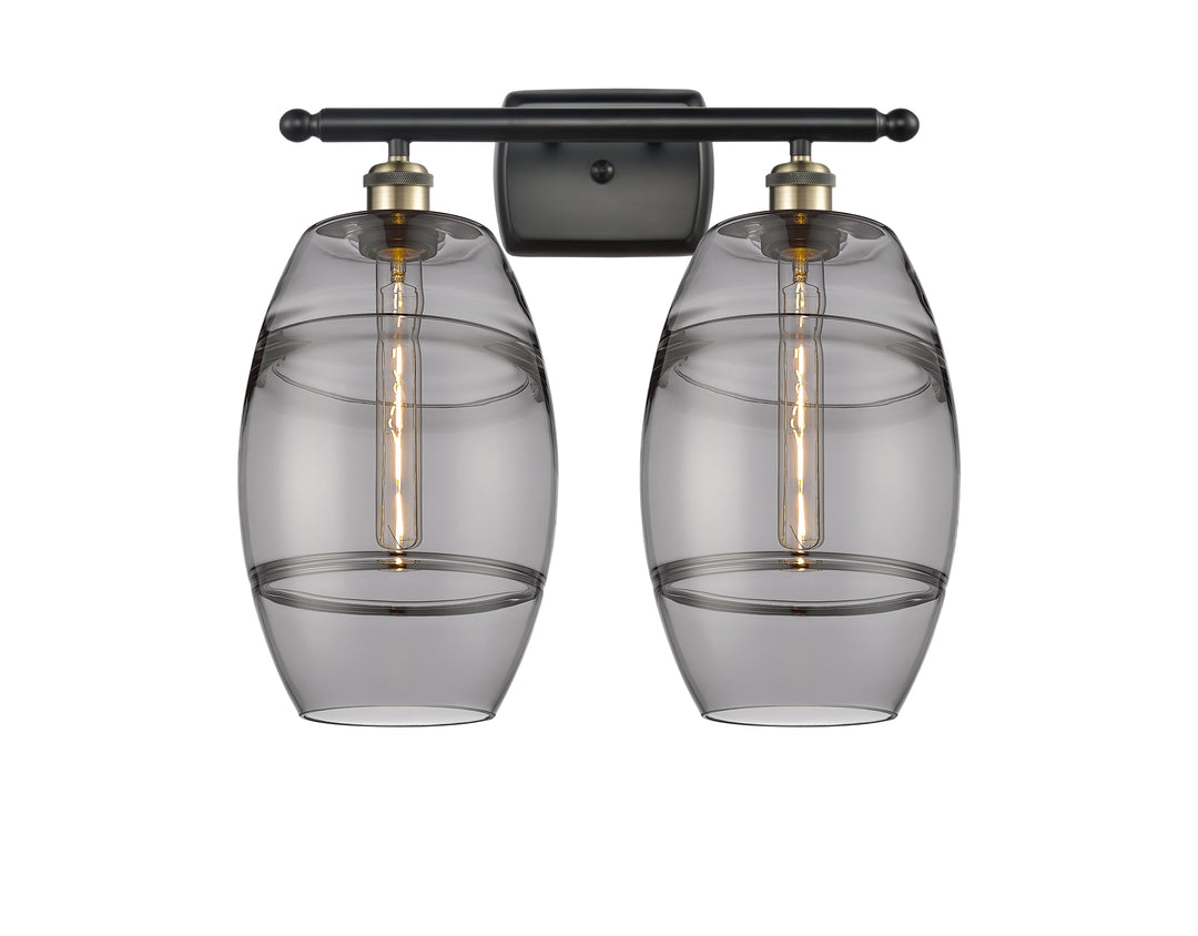 Innovations Lighting Vaz 8" Bath Vanity Light - Black Antique Brass