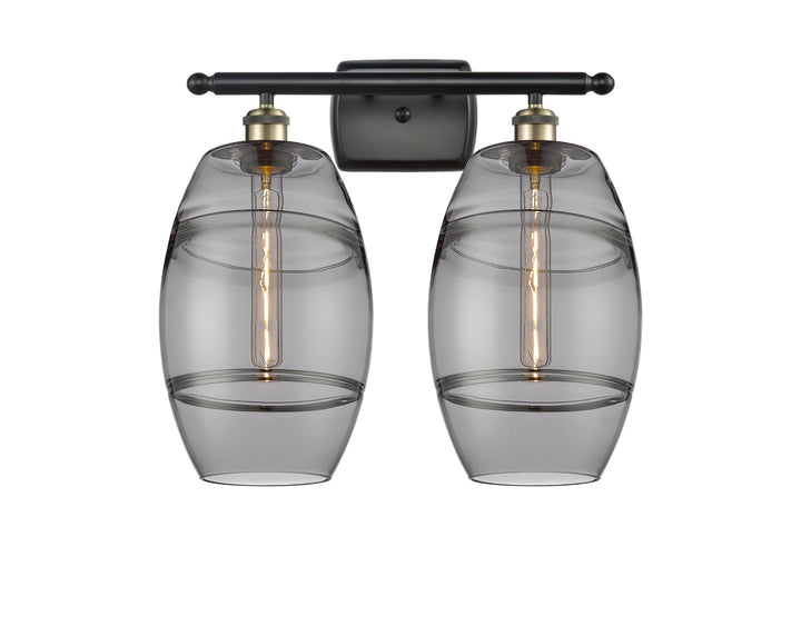 Innovations Lighting Vaz 8" Bath Vanity Light - Black Antique Brass