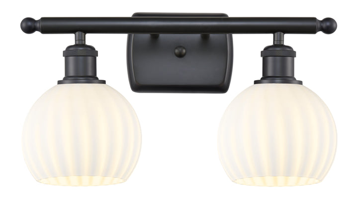 Innovations Lighting White Venetian 6" Bath Vanity Light - Matte Black Vanity Lights Innovations Lighting   