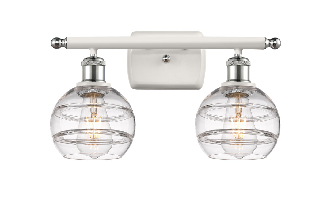 Innovations Lighting Rochester 6" Bath Vanity Light - White Polished Chrome