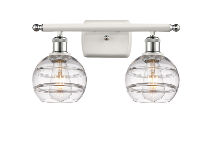 Innovations Lighting Rochester 6" Bath Vanity Light - White Polished Chrome