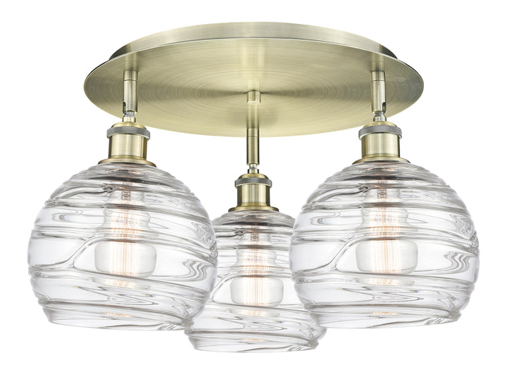 Innovations Lighting Athens Deco Swirl 8" Flush Mount