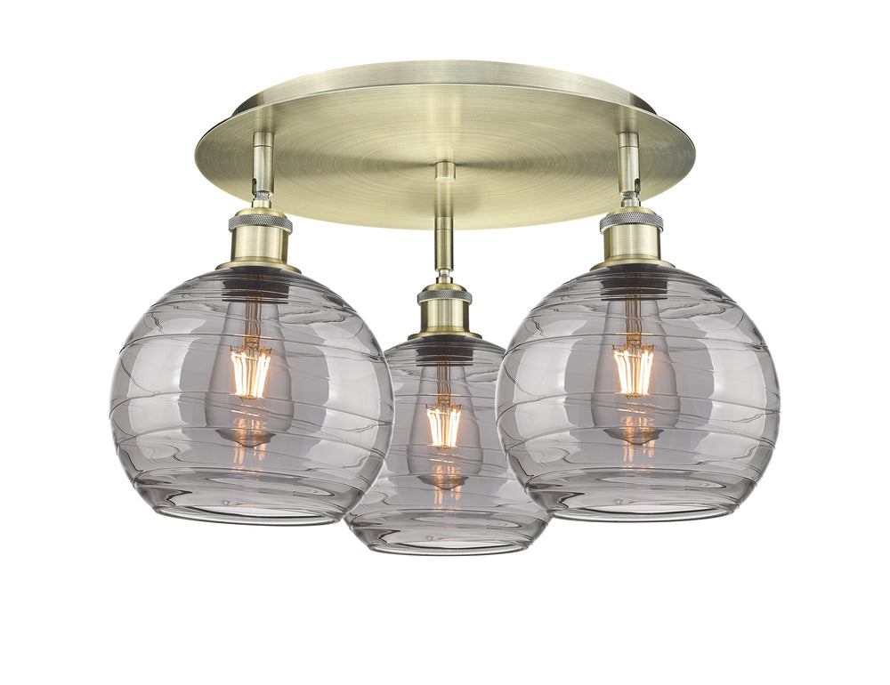 Innovations Lighting Athens Deco Swirl 8" Flush Mount