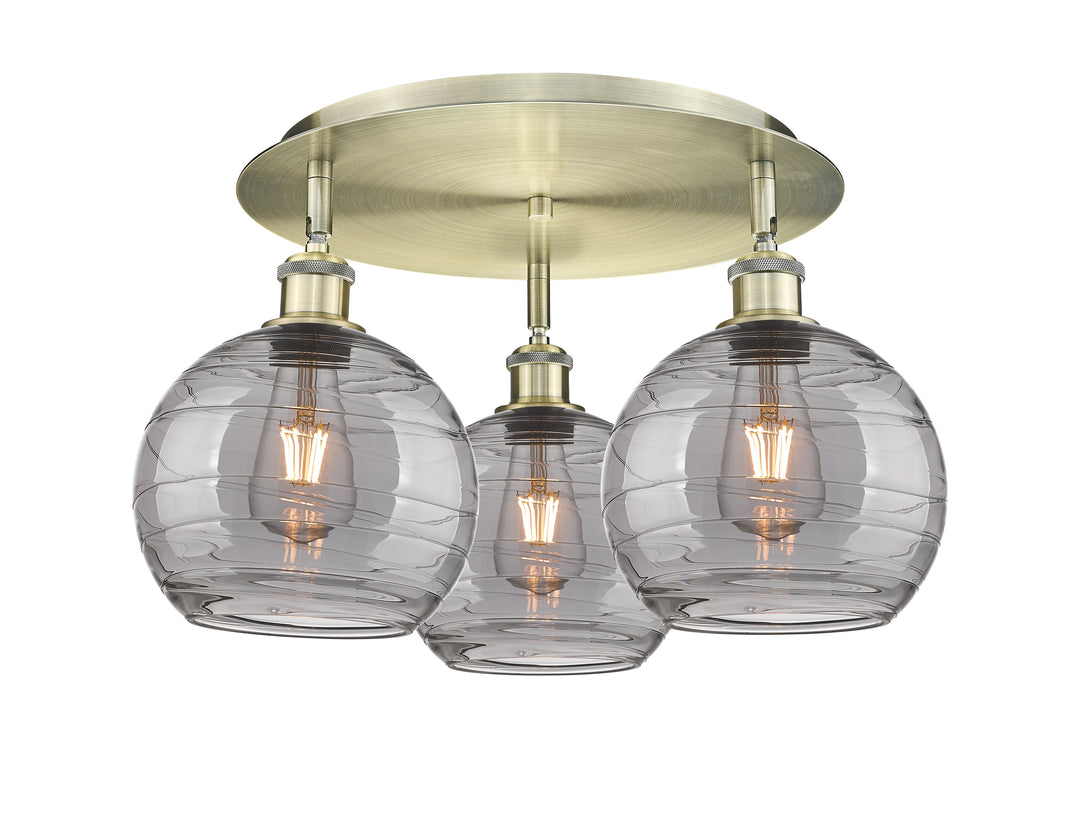 Innovations Lighting Athens Deco Swirl 8" Flush Mount