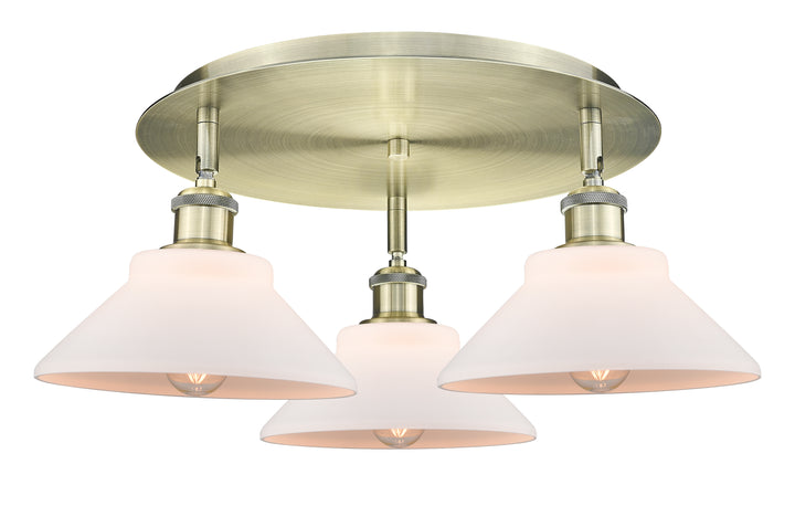 Innovations Lighting Orwell 9" Flush Mount - Antique Brass