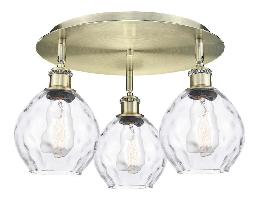 Innovations Lighting Waverly 6" Flush Mount - Antique Brass