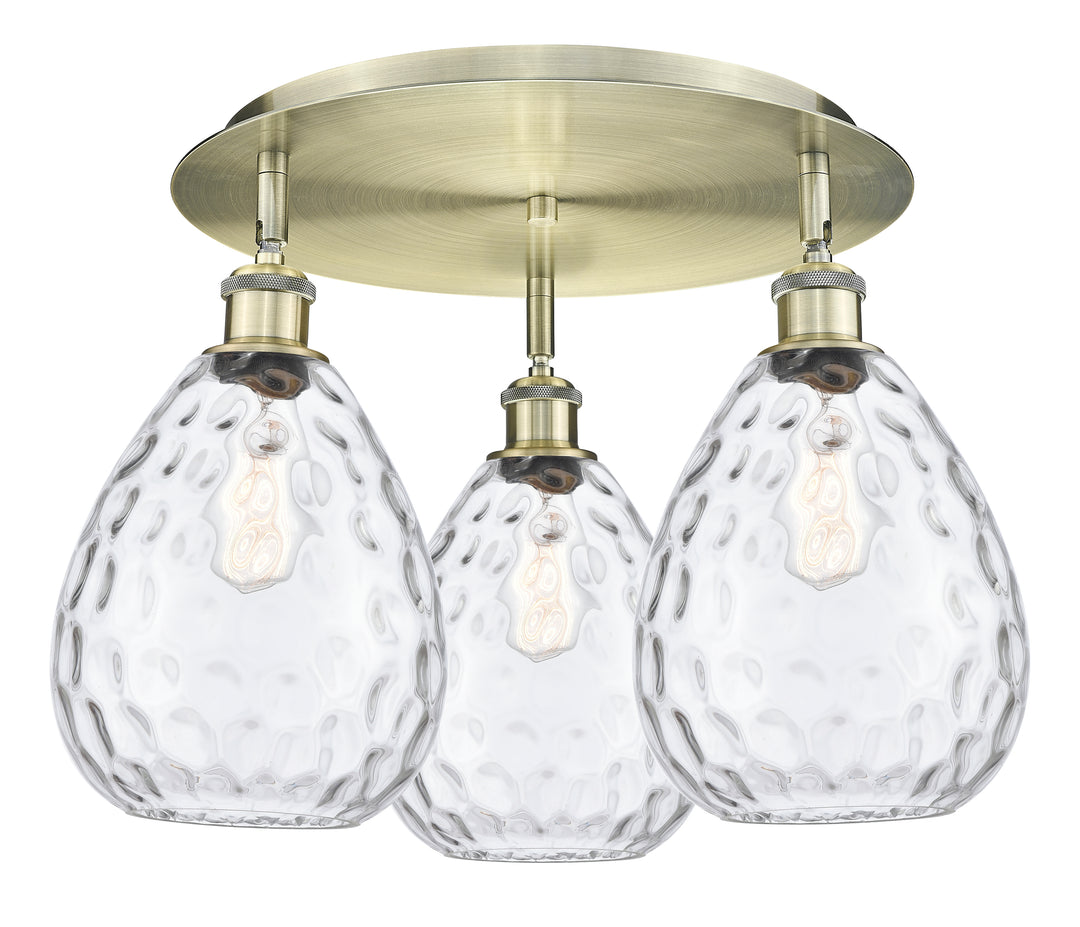 Innovations Lighting Waverly 8" Flush Mount - Antique Brass