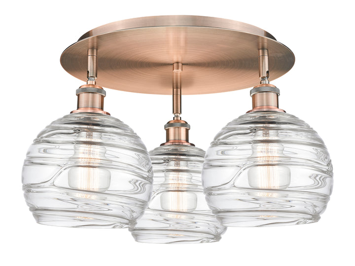 Innovations Lighting Athens Deco Swirl 8" Flush Mount