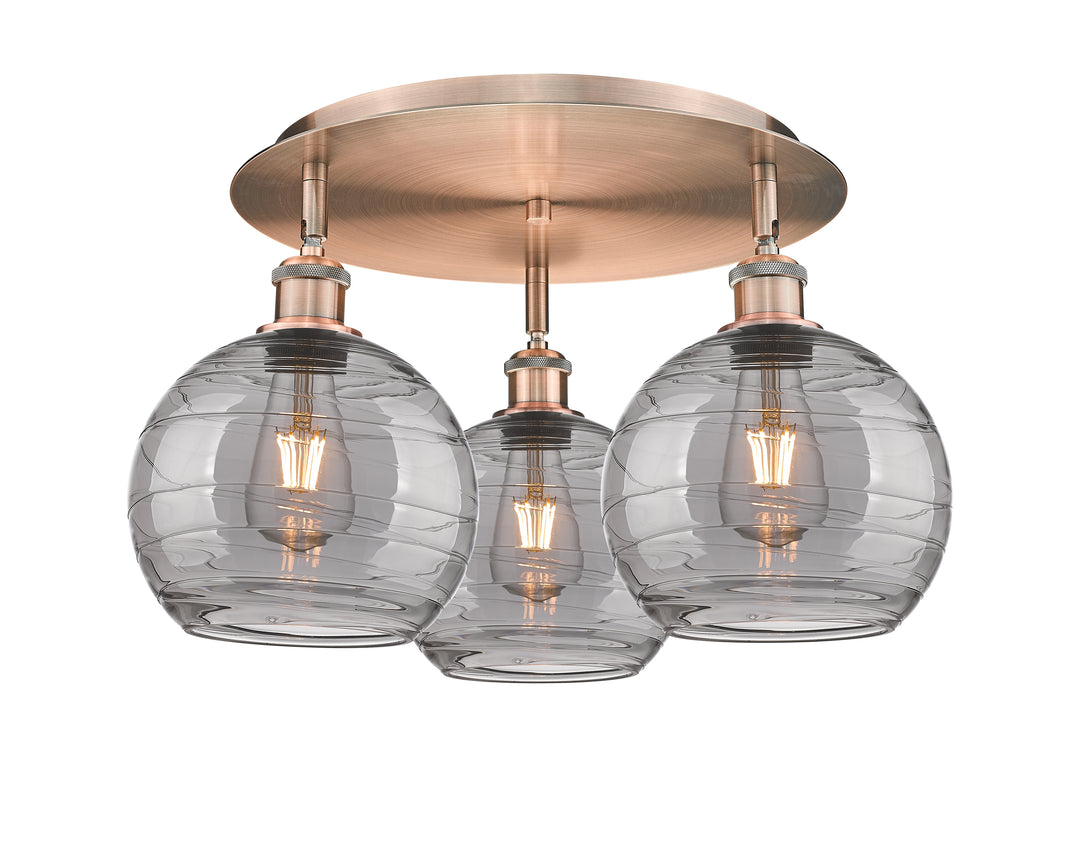 Innovations Lighting Athens Deco Swirl 8" Flush Mount