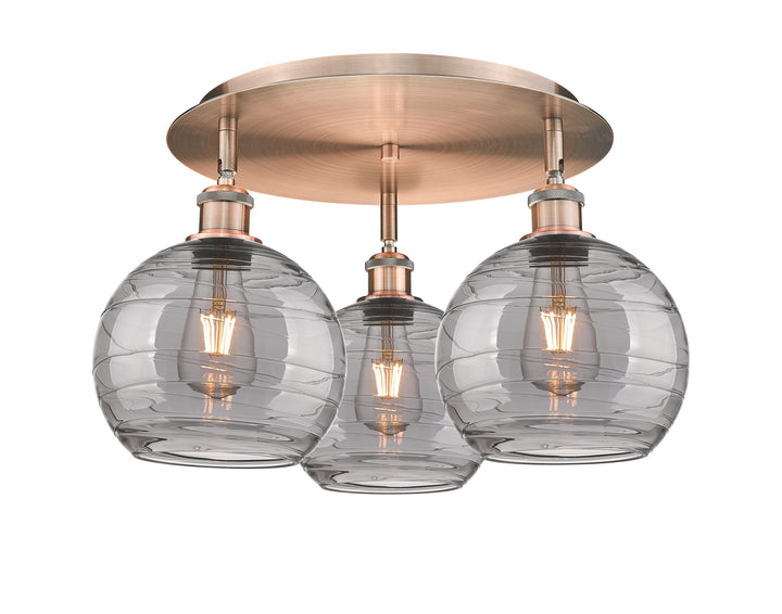 Innovations Lighting Athens Deco Swirl 8" Flush Mount