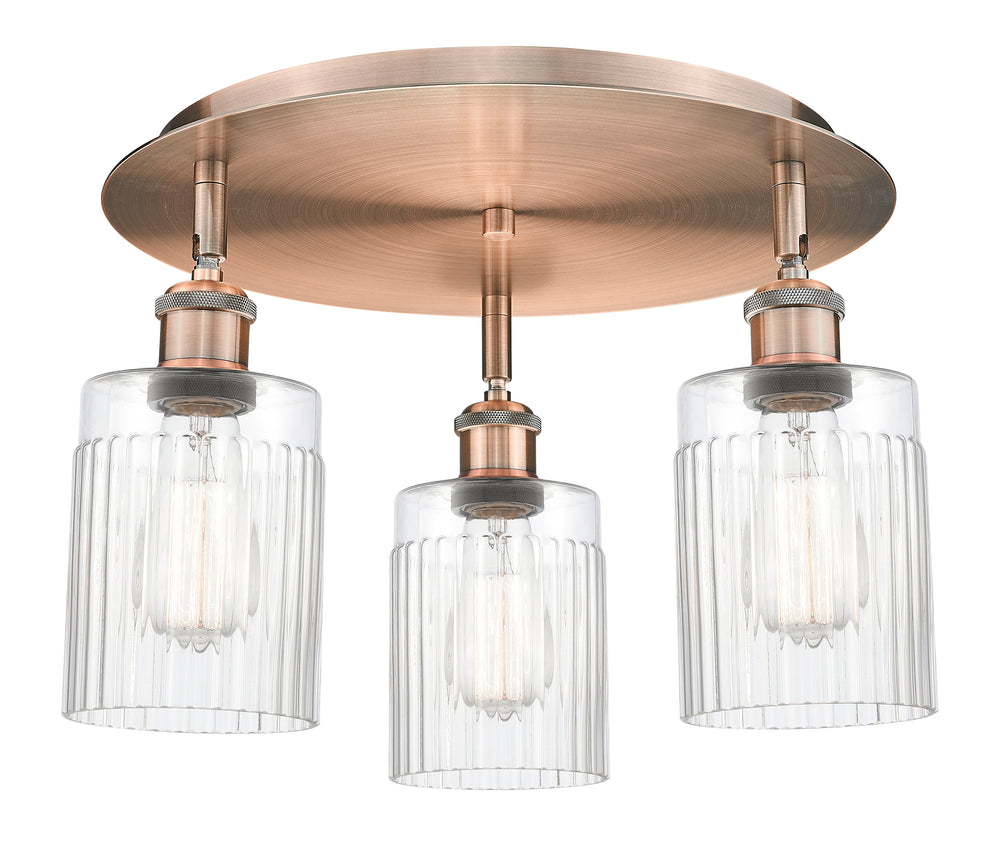 Innovations Lighting Hadley 5" Flush Mount - Antique Copper