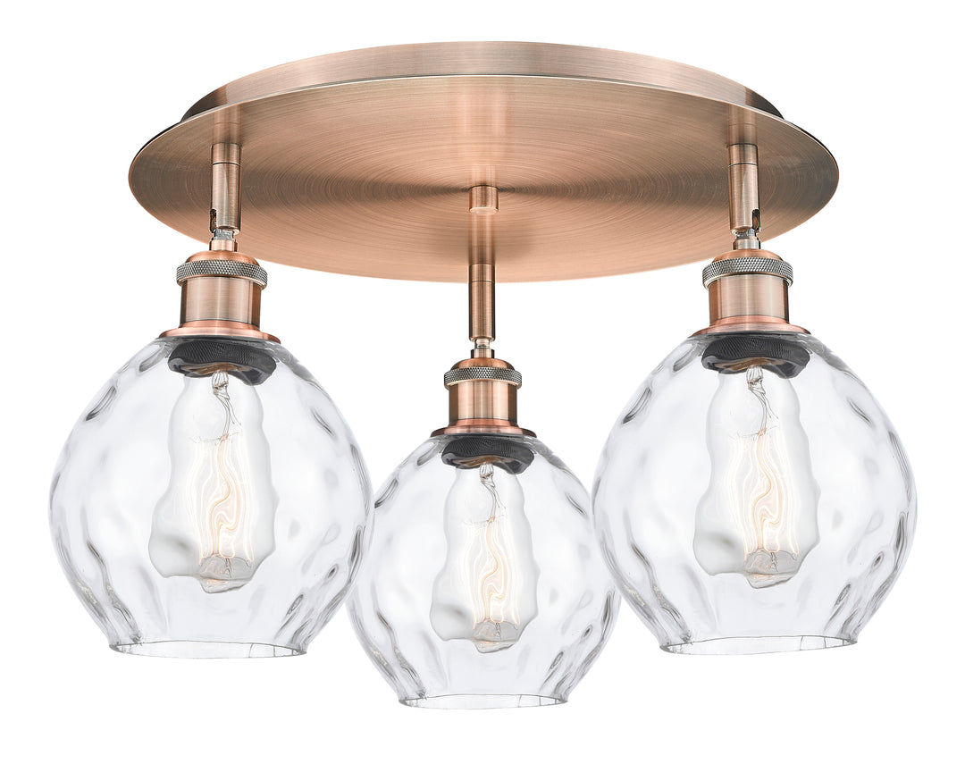 Innovations Lighting Waverly 6" Flush Mount - Antique Copper