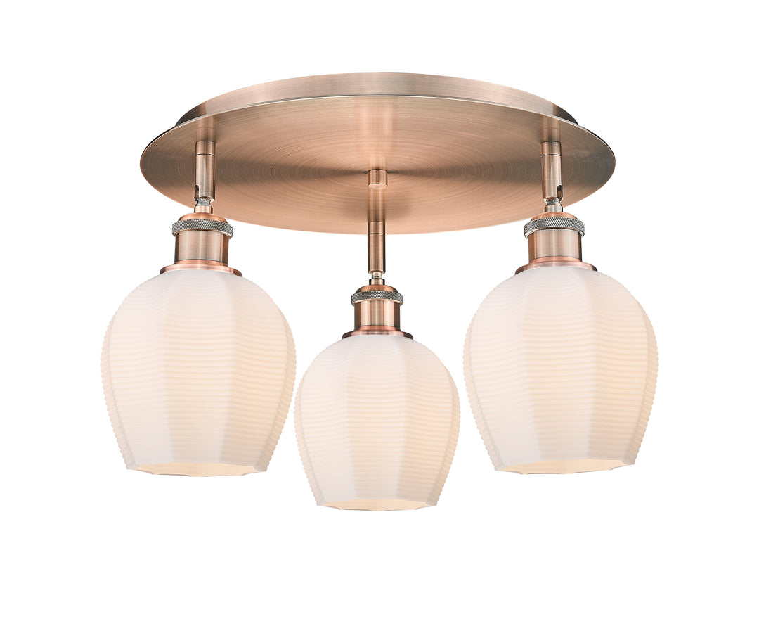 Innovations Lighting Norfolk 6" Flush Mount - Antique Copper