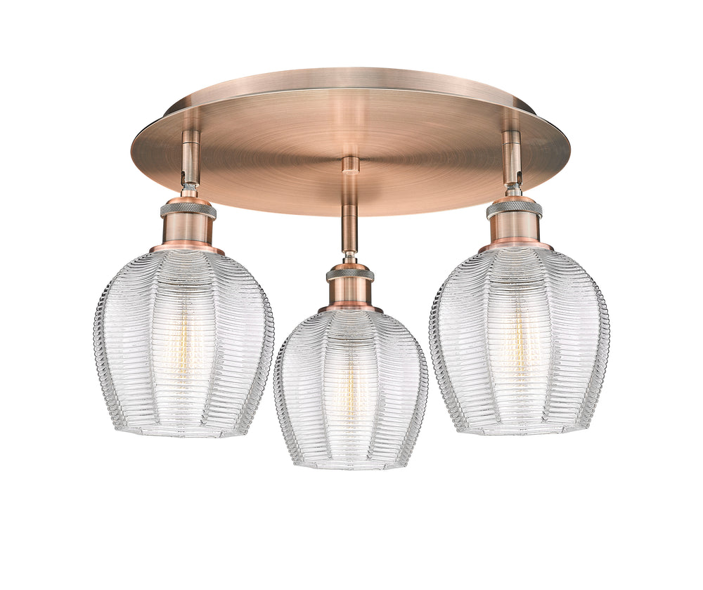 Innovations Lighting Norfolk 6" Flush Mount - Antique Copper