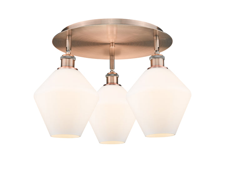 Innovations Lighting Cindyrella 8" Flush Mount - Antique Copper