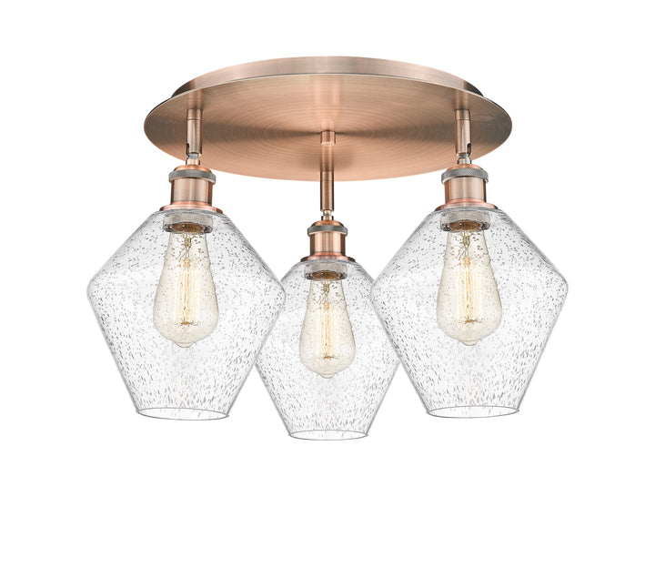 Innovations Lighting Cindyrella 8" Flush Mount - Antique Copper